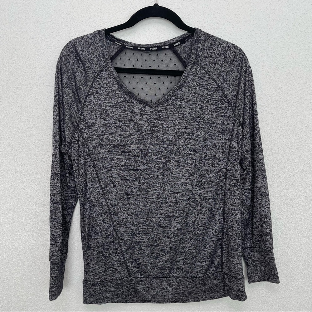 RBX Women's Mesh Cutout Long Sleeve Top